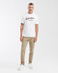 Slim Fit Printed T-Shirt in Medium Weight Cotton for Men - Raw 642G005 - 2