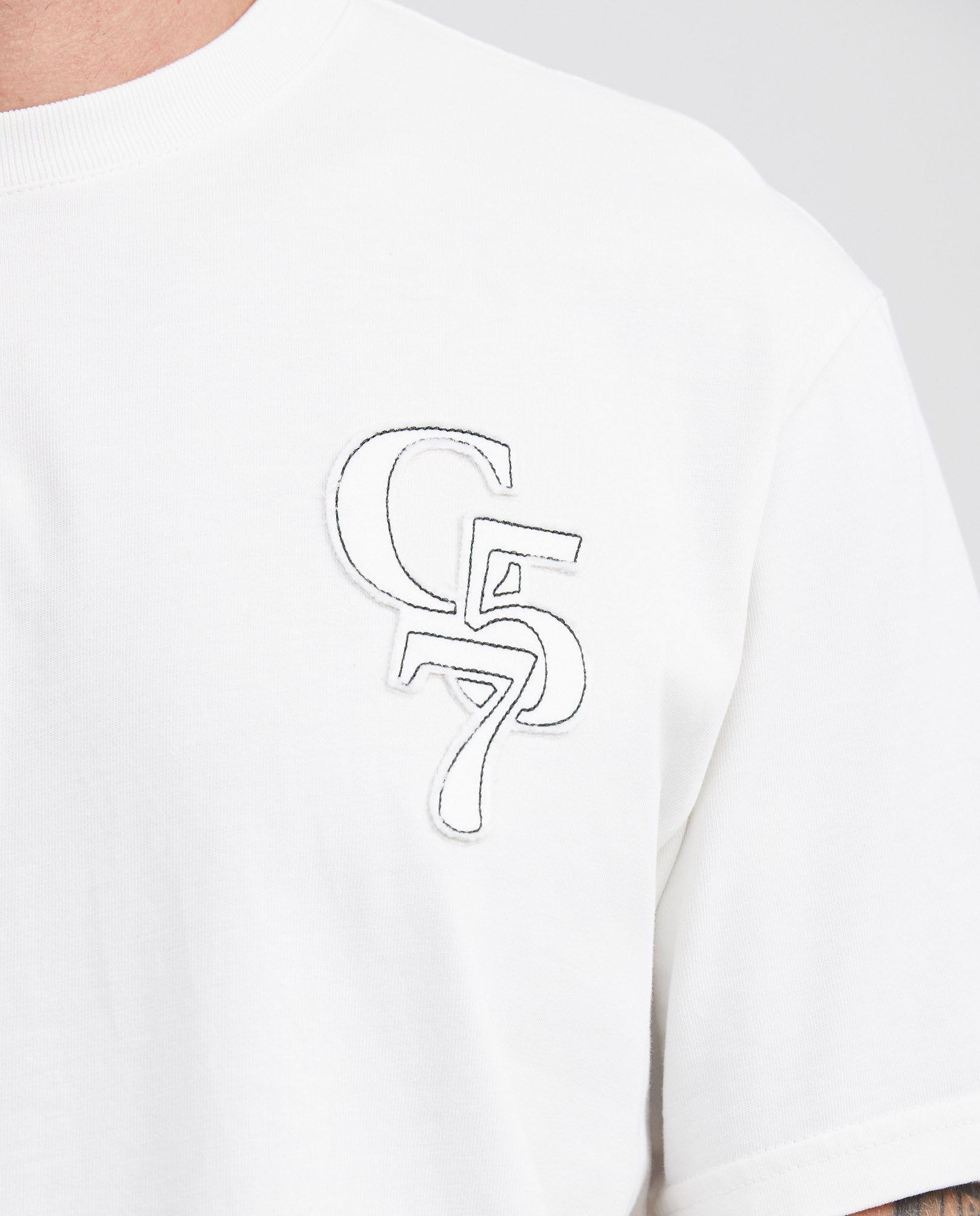 Men's Classic Fit Crew Neck T-Shirt with Print - Raw 642G013 - 1