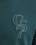 Men's Classic Fit Crew Neck T-Shirt with Print - Green 642G013 - 3