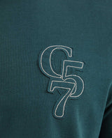 Men's Classic Fit Crew Neck T-Shirt with Print - Green 642G013 - 3