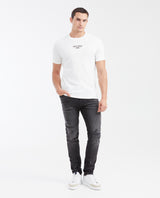 Slim Fit Round Neck T-Shirt with Print in Cotton for Men - Raw 642G014 - 2