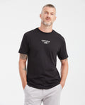 Slim Fit Round Neck T-Shirt with Print in Cotton for Men - Black 642G014 - 1
