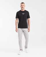 Slim Fit Round Neck T-Shirt with Print in Cotton for Men - Black 642G014 - 2