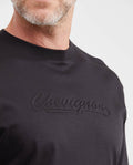 Slim Fit Round Neck Printed T-Shirt for Men - Black 642G016 - 3