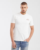Slim Fit Round Neck T-Shirt with Prints for Men - Raw 642G027 - 1