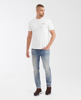 Slim Fit Round Neck T-Shirt with Prints for Men - Raw 642G027 - 2