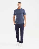Camiseta Básica Slim Fit Cuello Redondo en Algodón Doble Punto para Hombre - Gray 63_642G040_GRI193918_3