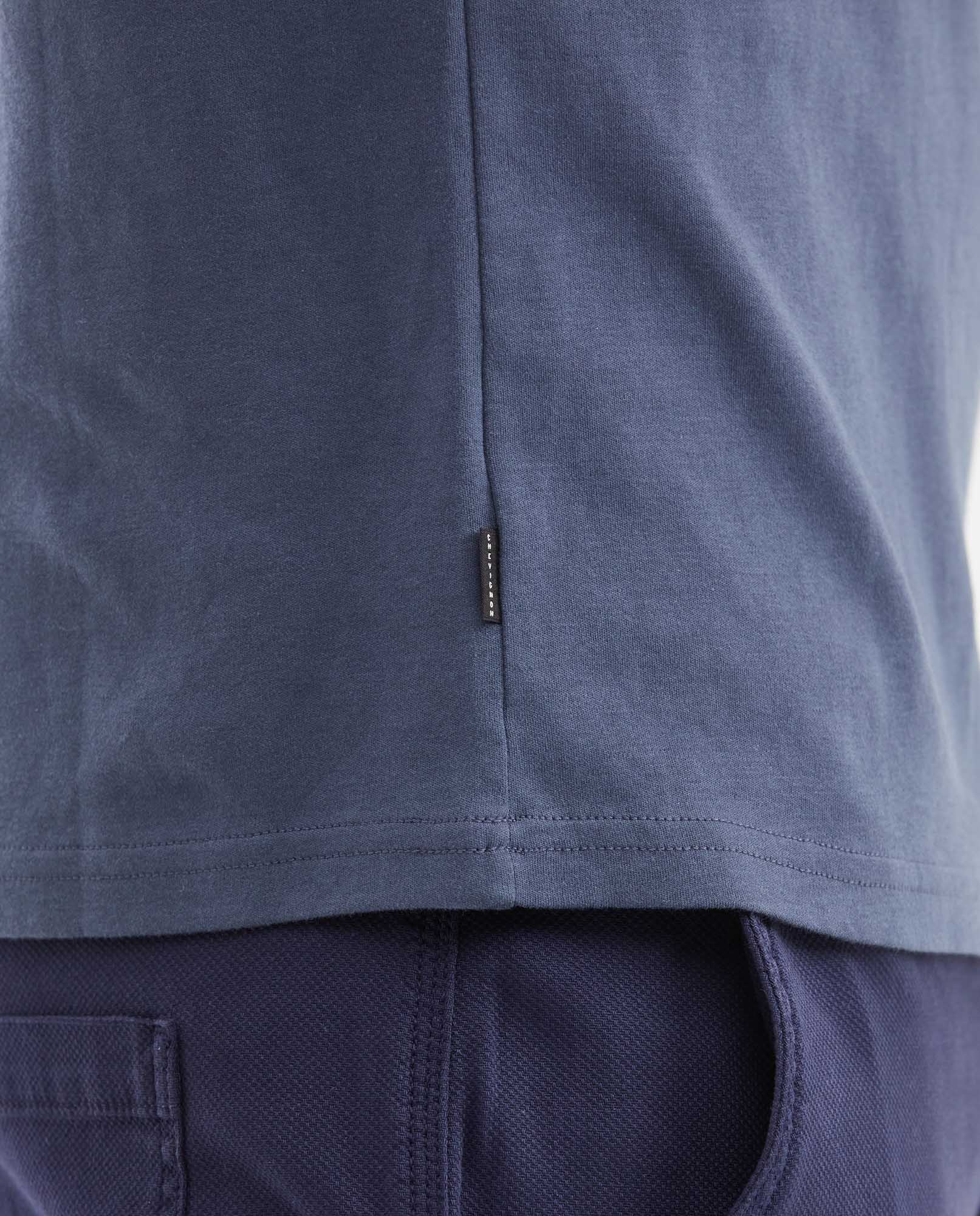 Camiseta Básica Slim Fit Cuello Redondo en Algodón Doble Punto para Hombre - Gray 63_642G040_GRI193918_5