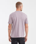Camiseta Básica Slim Fit Cuello Redondo en Algodón Doble Punto para Hombre - Purple 63_642G040_MOR161606_5