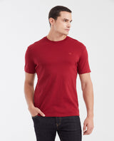 Camiseta Básica Slim Fit Cuello Redondo en Algodón Doble Punto para Hombre - Red 63_642G040_ROJ191650_0