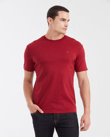 Camiseta Básica Slim Fit Cuello Redondo en Algodón Doble Punto para Hombre - Red 63_642G040_ROJ191650_0
