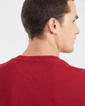 Camiseta Básica Slim Fit Cuello Redondo en Algodón Doble Punto para Hombre - Red 63_642G040_ROJ191650_5