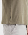 Camiseta Básica Slim Fit Cuello Redondo en Algodón Doble Punto para Hombre - Green 63_642G040_VER180521_5