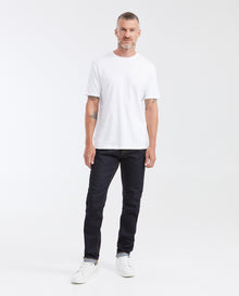 Men's Slim Fit Cotton T-shirt with Water-Repellent Finish - White - 2