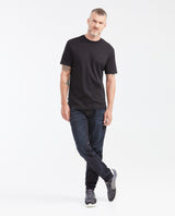 Slim Fit Cotton T-Shirt with Water-Repellent Finish for Men - Black 642G041 - 2