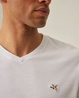Men´s Slim V-Neck T-shirt - White 63_642H000_BLA110601_5