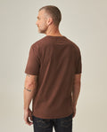 Men´s Slim V-Neck T-shirt - Brown 63_642H000_CAF190916_6