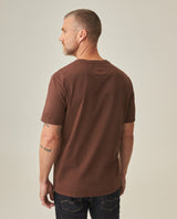 Men´s Slim V-Neck T-shirt - Brown 63_642H000_CAF190916_6