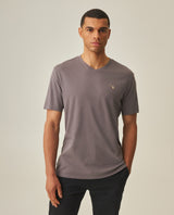 Men´s Slim V-Neck T-shirt - Gray 63_642H000_GRI185203_0