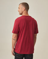 Men´s Slim V-Neck T-shirt - Red 63_642H000_ROJ191652_6