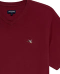 Men´s Slim V-Neck T-shirt - Red 63_642H000_ROJ191652_8