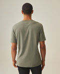 Men´s Slim V-Neck T-shirt - Green 63_642H000_VER185806_6