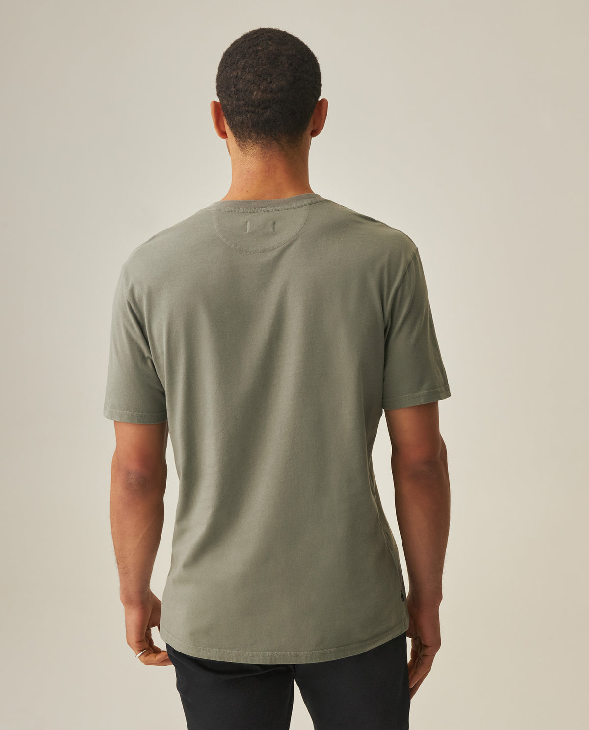 Men´s Slim V-Neck T-shirt - Green 63_642H000_VER185806_6