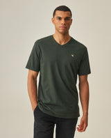 Men´s Slim V-Neck T-shirt - Green 63_642H000_VER195350_0