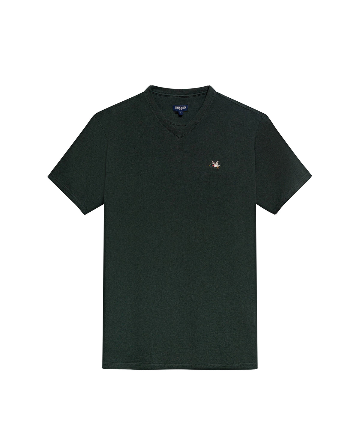 Men´s Slim V-Neck T-shirt - Green 63_642H000_VER195350_4