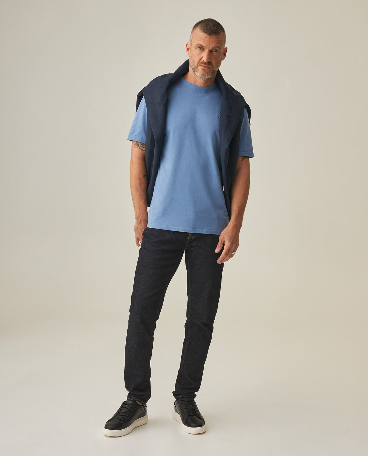 Men´s Slim T-shirt - Blue 63_642H001_AZU184025_0