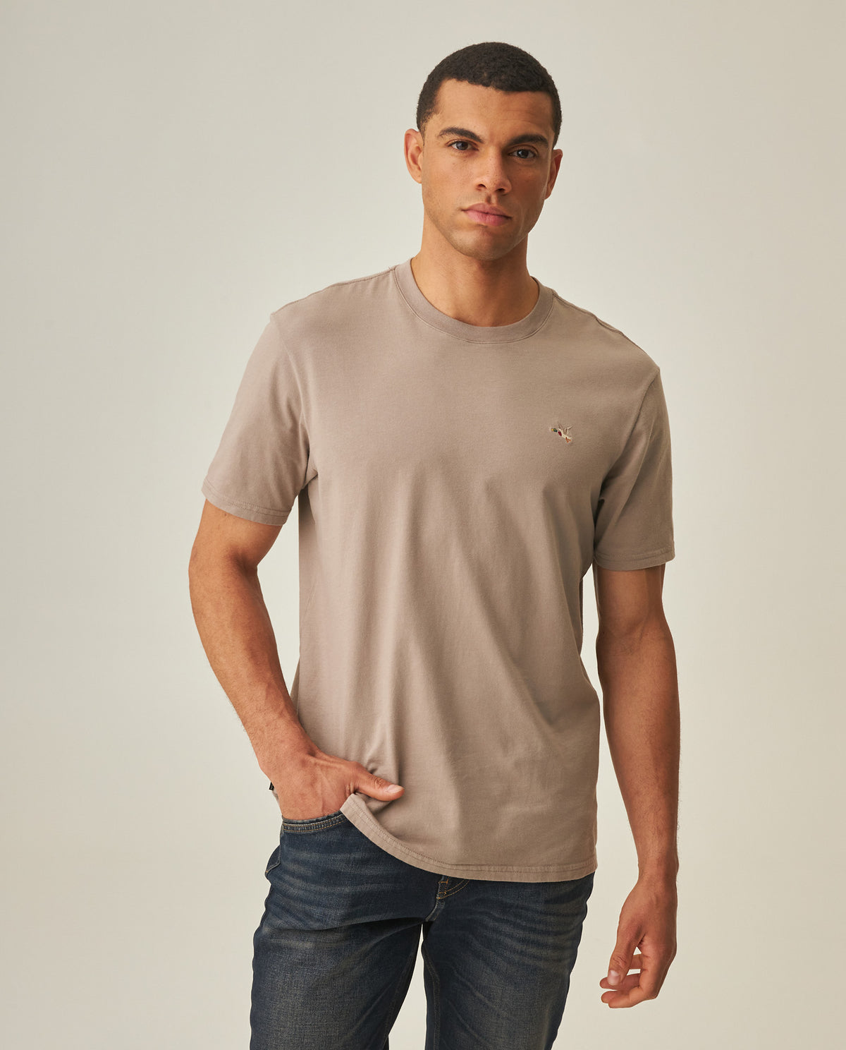 Men´s Slim T-shirt - Brown 63_642H001_CAF171311_0