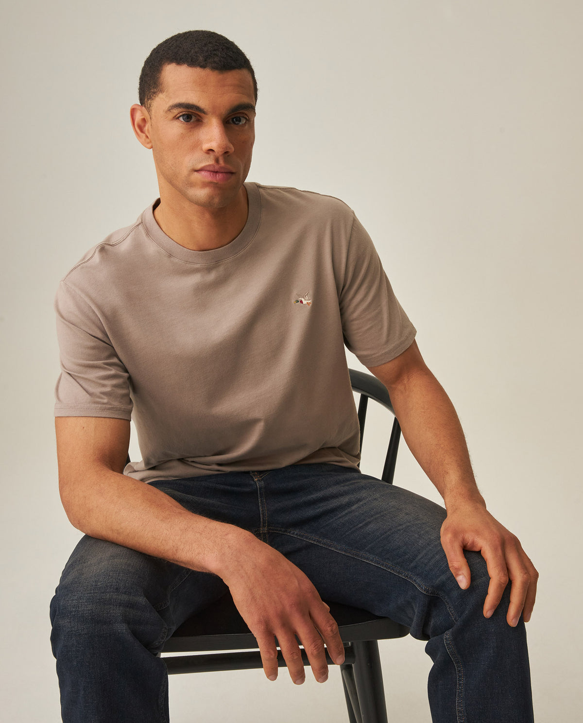 Men´s Slim T-shirt - Brown 63_642H001_CAF171311_3
