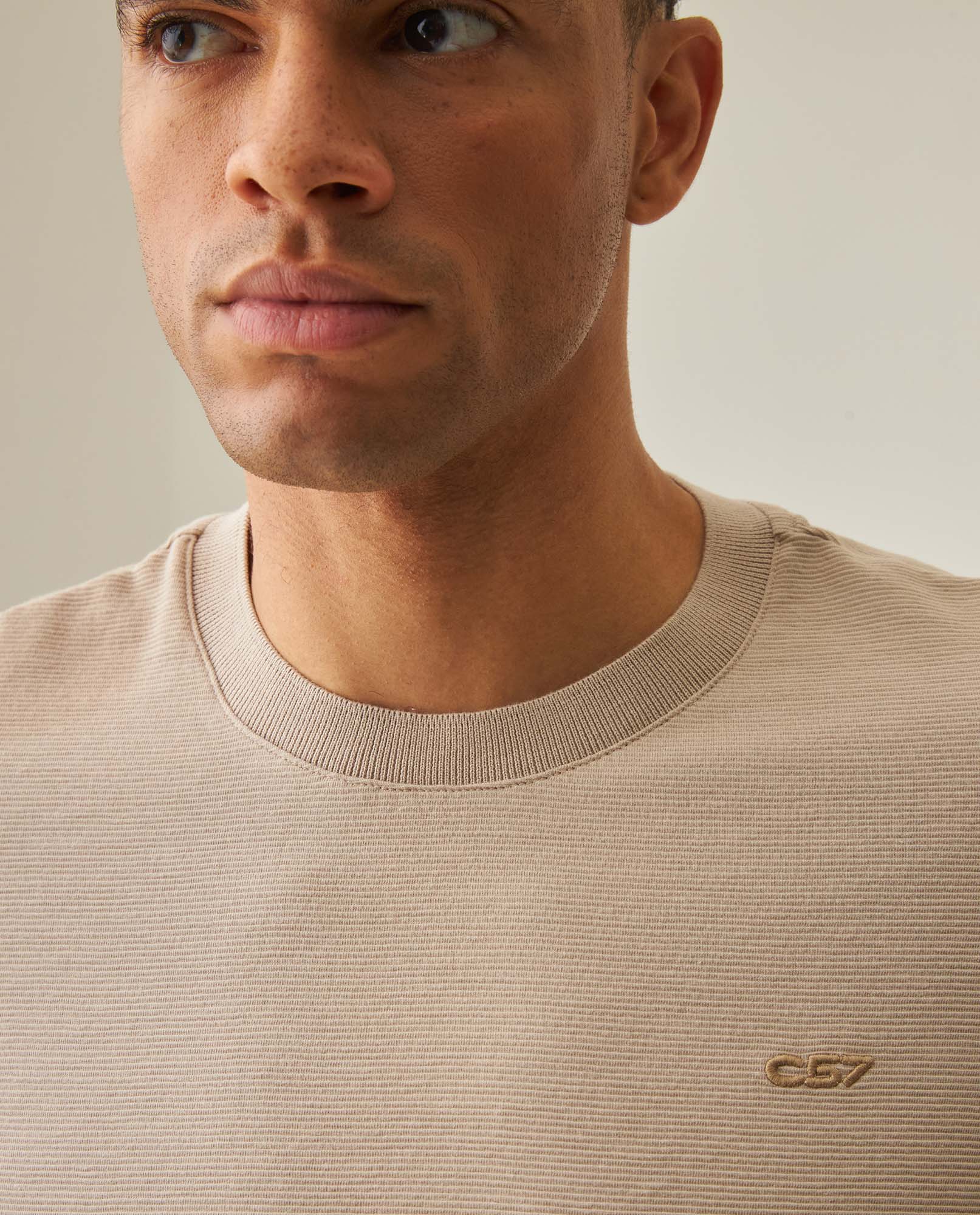 Men´s Slim T-shirt - Beige 63_642H003_BEI161010_5