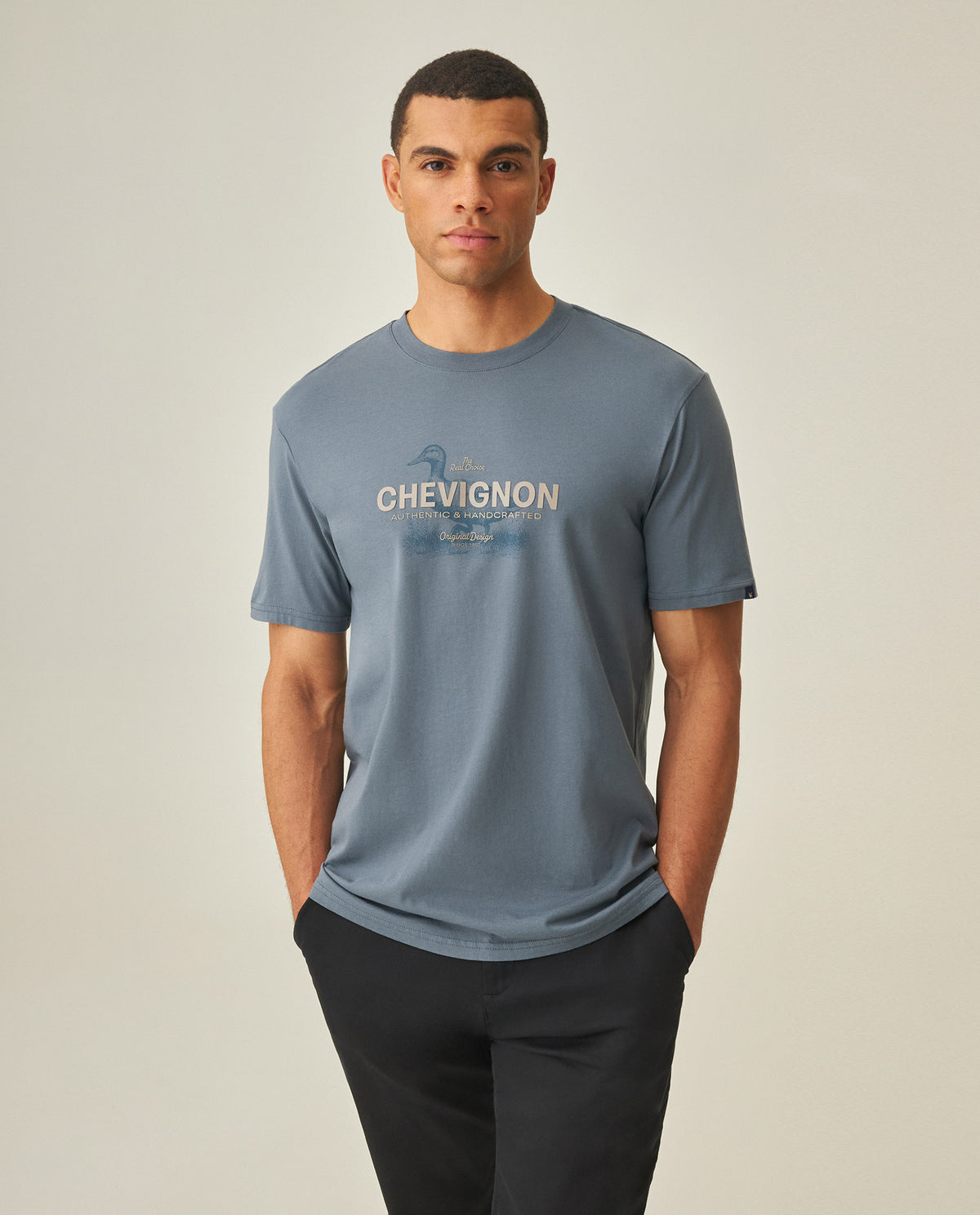 Men´s Slim T-shirt - Blue 63_642H005_AZU184214_3