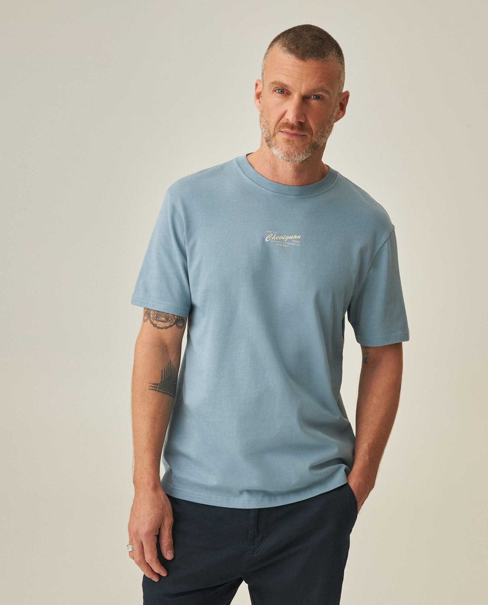 Men´s Regular Fit T-Shirt - Blue 63_642H007_AZU174111_0