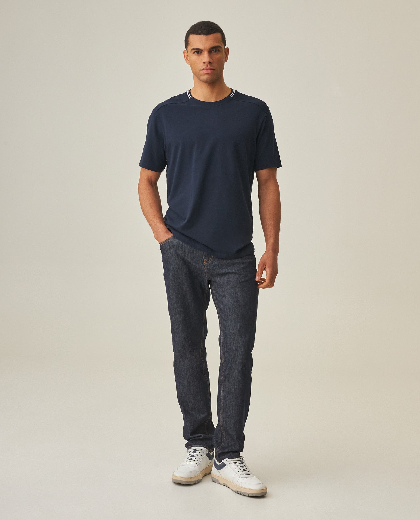 Men´s Slim Fit T-Shirt - Blue 63_642H012_AZU193924_3