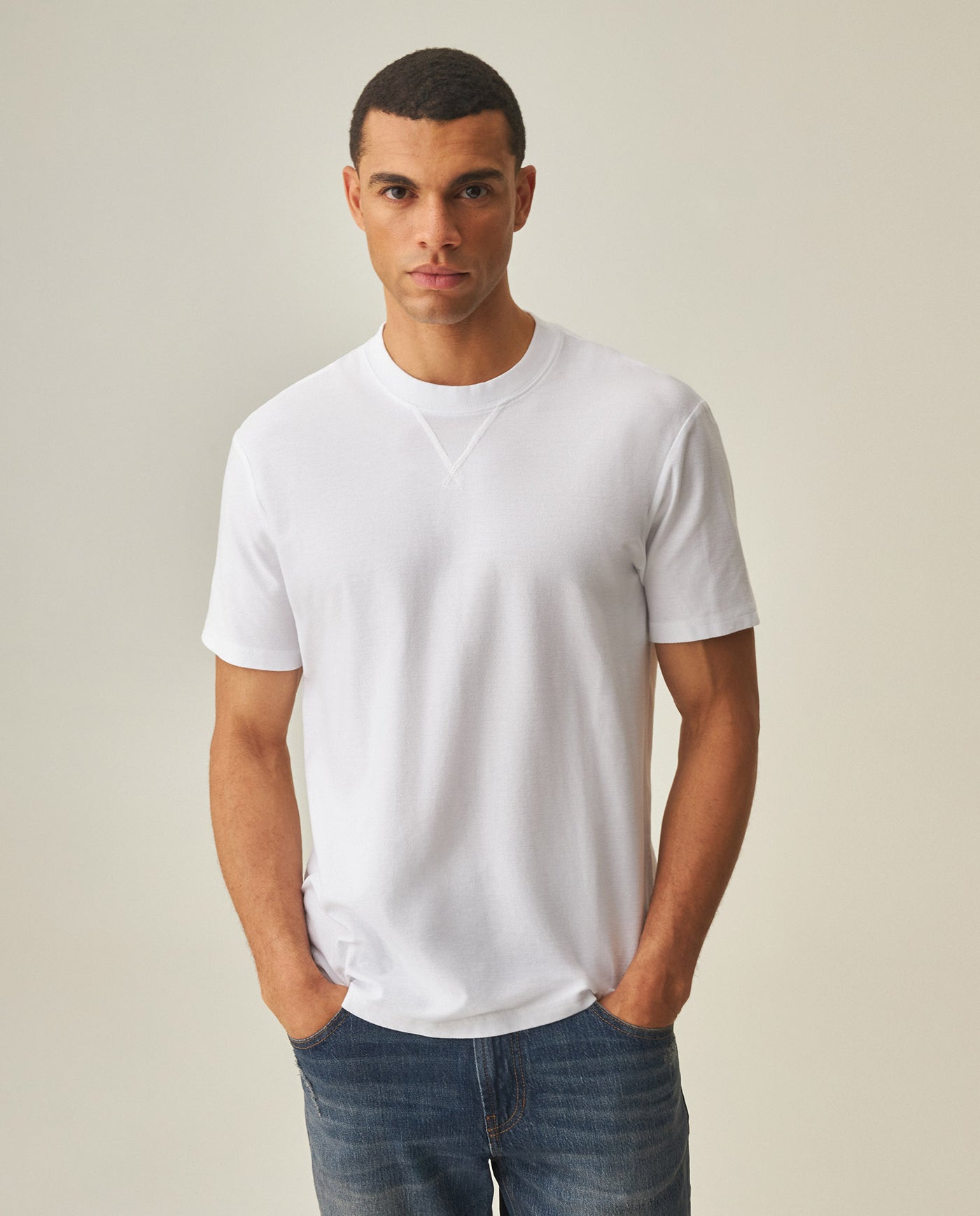 Men´s Regular Fit T-Shirt - White 63_642H017_BLA110601_0