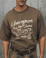 Mens Oversized Typographic Print Tee - Special Collection - Brown 63_642H202_CAF181015_3