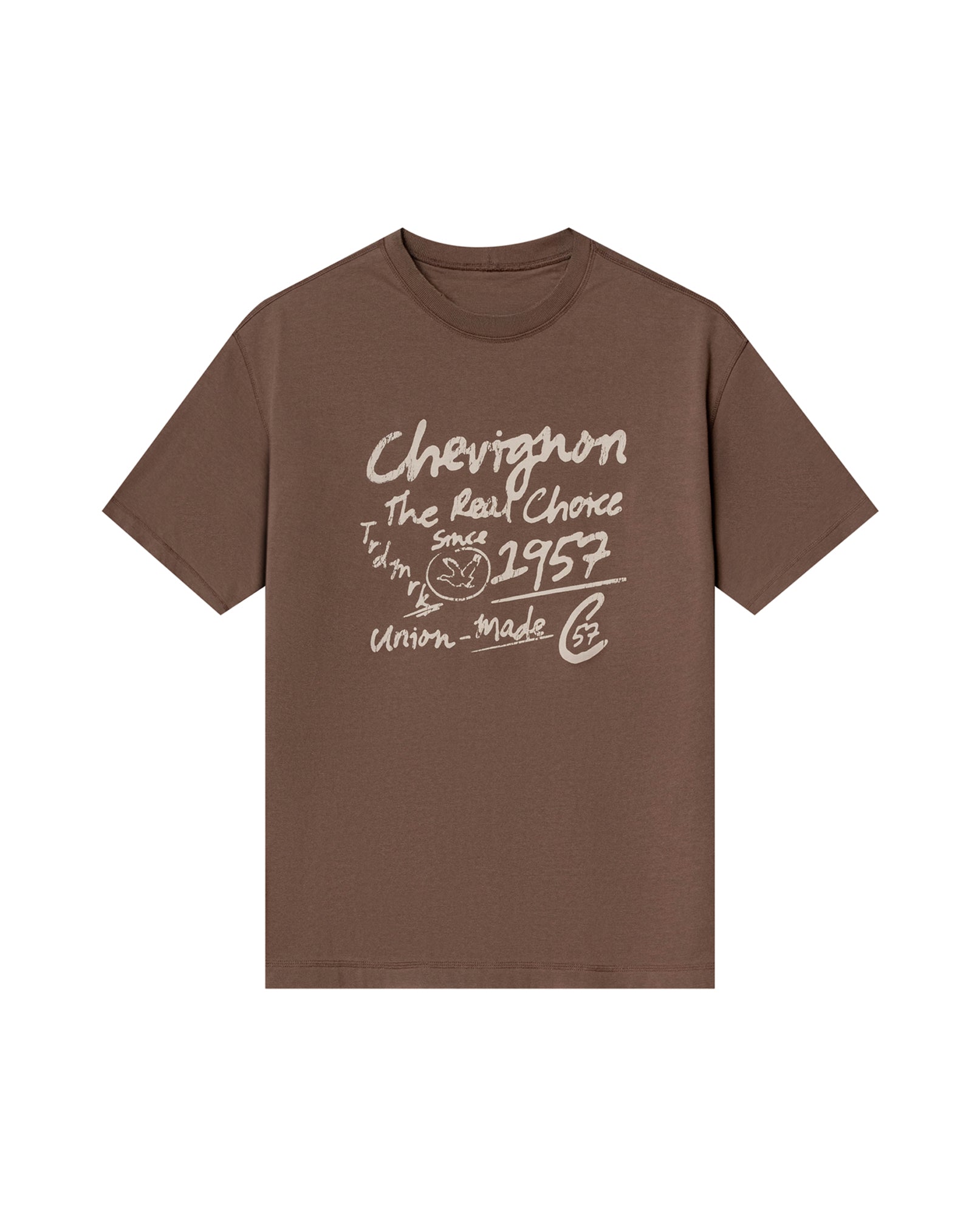 Mens Oversized Typographic Print Tee - Special Collection - Brown 63_642H202_CAF181015_4