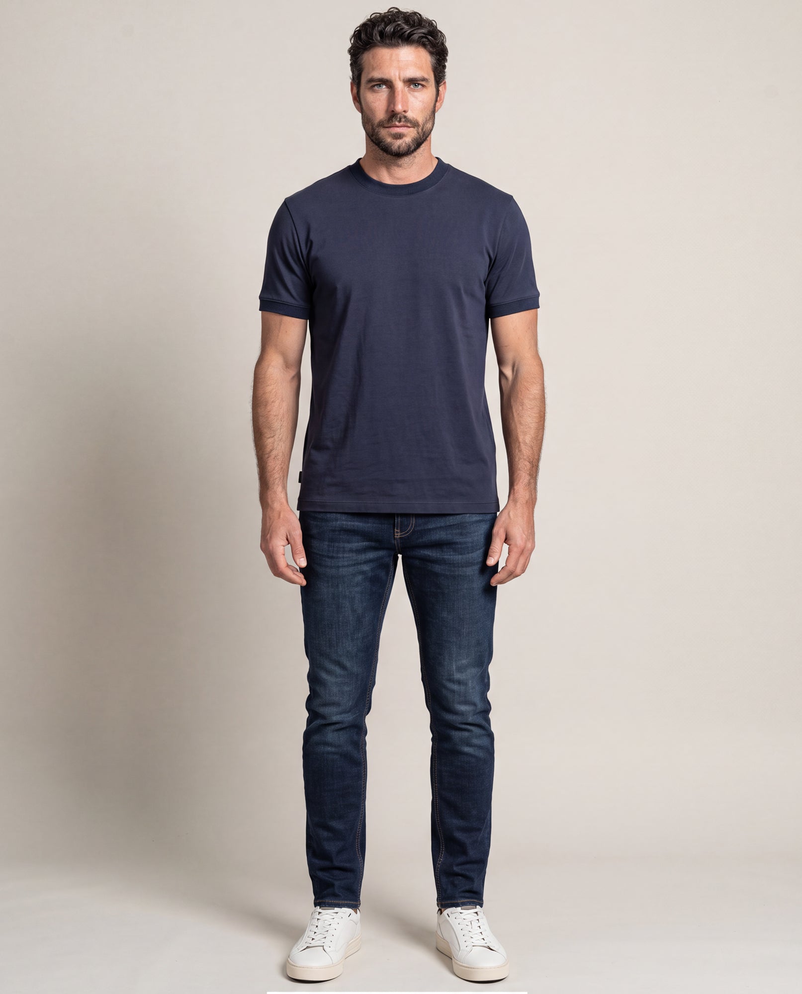 Men´s Slim Fit T-Shirt - Blue 63_644F004_AZU193924_4