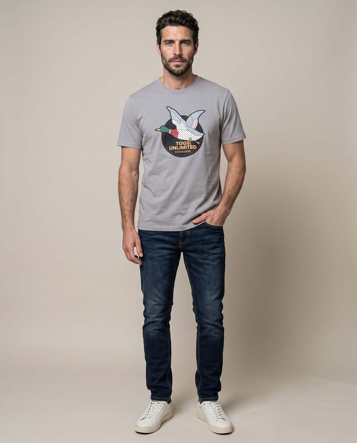 Men´s Graphic T-Shirt - Gray 63_645F118_GRI180503_4
