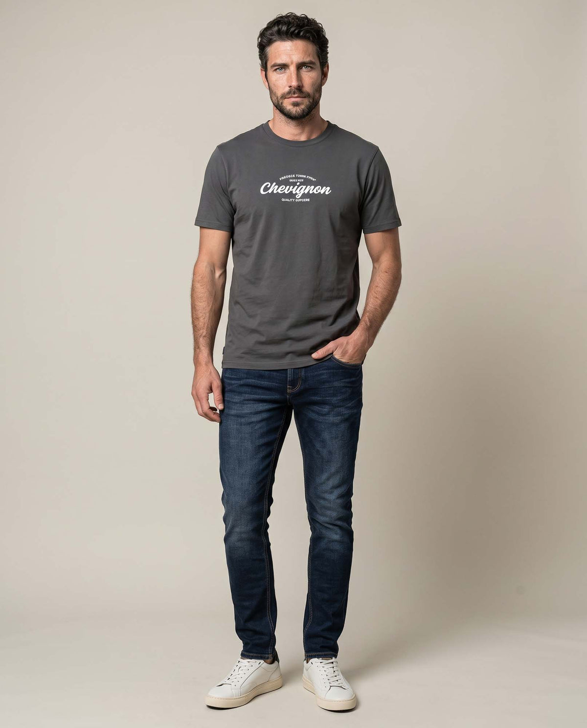 Men's T-shirt 645H133 - Gray 63_645H133_GRI190201_4