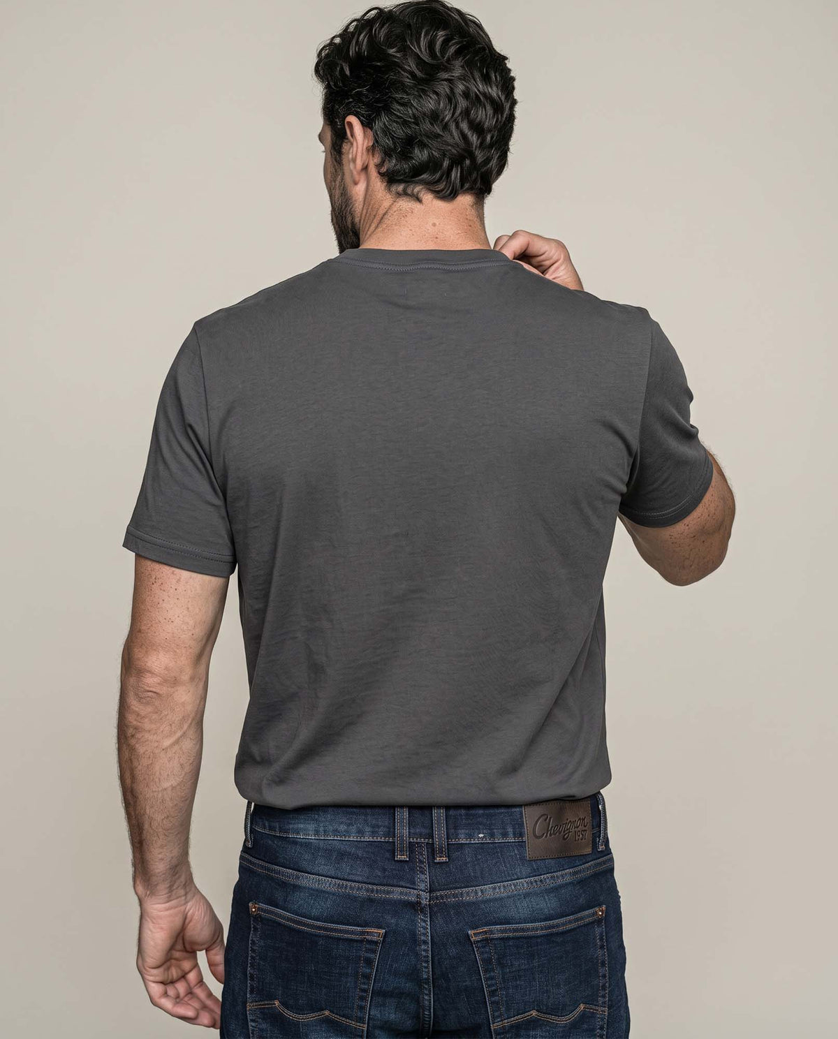 Men's T-shirt 645H133 - Gray 63_645H133_GRI190201_6