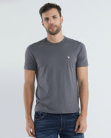 Men's Slim Fit T-Shirt Color Duck Embroidery in Cotton - 1