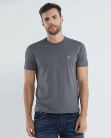 Men's Slim Fit T-Shirt Color Duck Embroidery in Cotton - 1