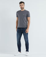 Men's Slim Fit T-Shirt Color Duck Embroidery in Cotton - 6