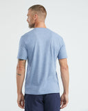 SLIM FIT PLAIN TEE IN BLUE