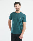 SLIM FIT PLAIN TEE IN GREEN