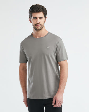 SLIM FIT BASIC TEE IN GRAY