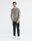 SLIM FIT BASIC TEE IN GRAY